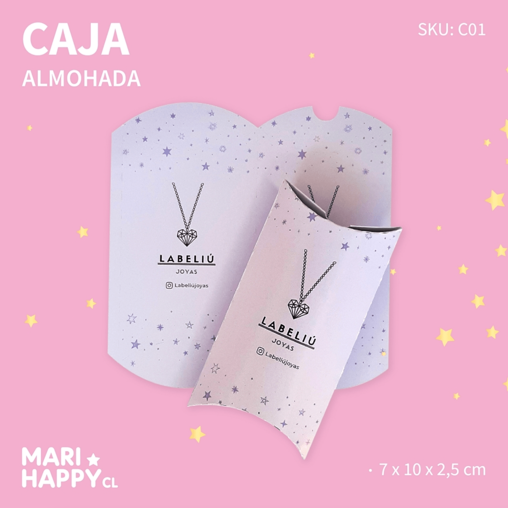 Caja Almohada 7x10x2,5cm - Imagen 2