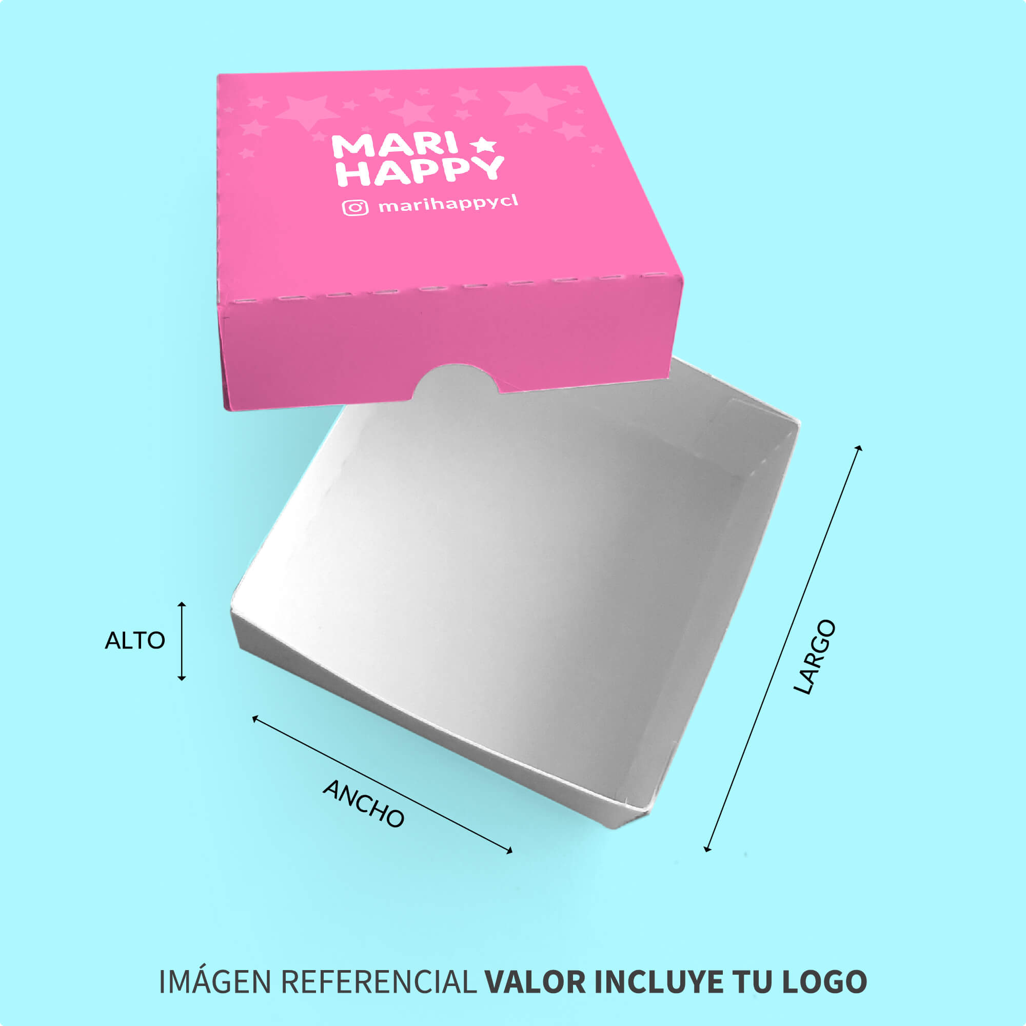 Caja Chica con tapa simple 5x5x2cm