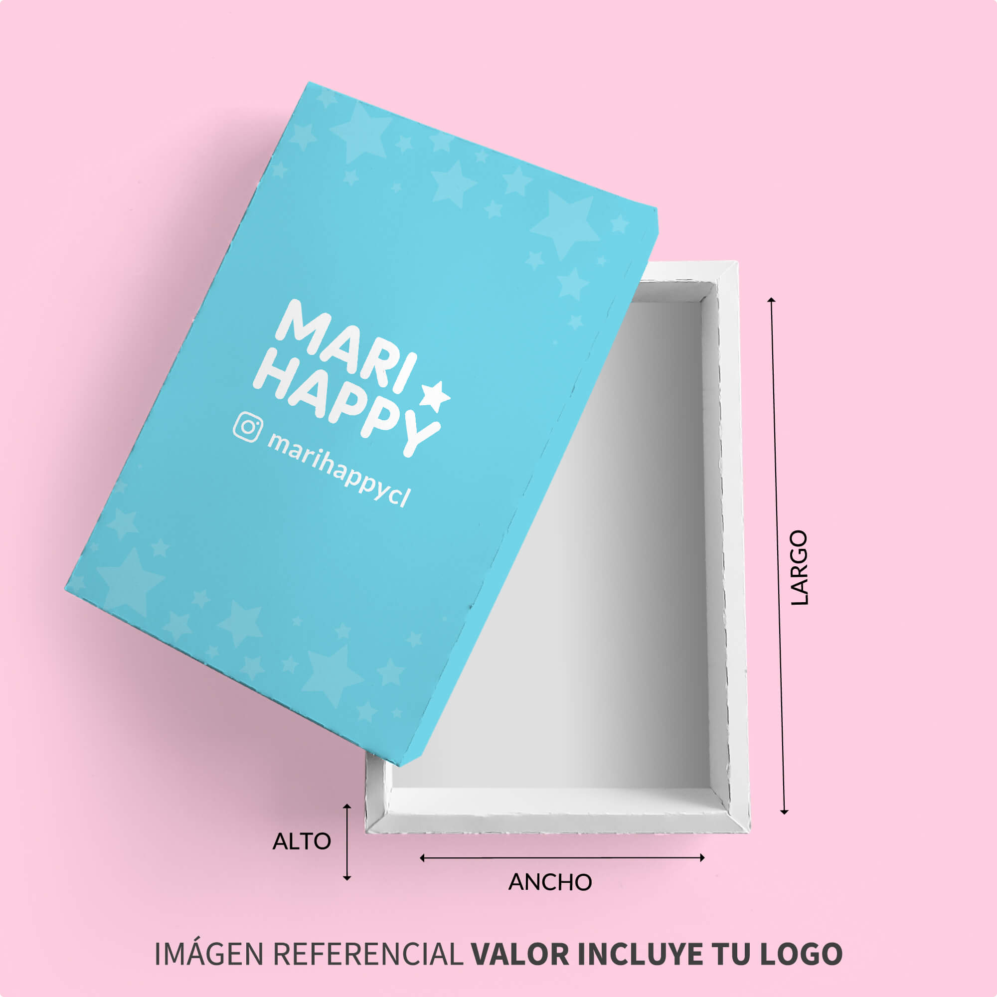 Caja rectangular con tapa simple 9x14x2cm