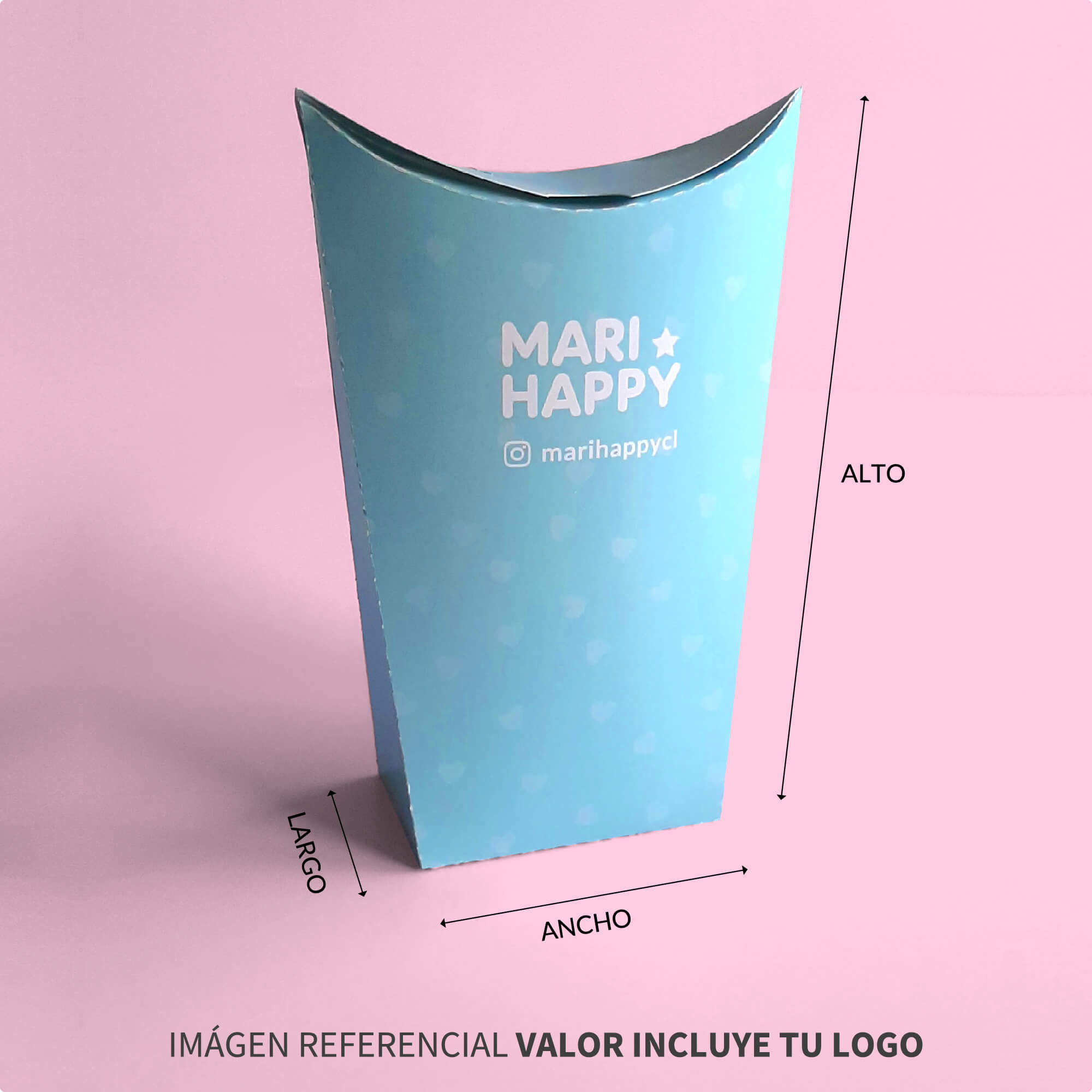 Caja almohada de pie 6x3x13cm