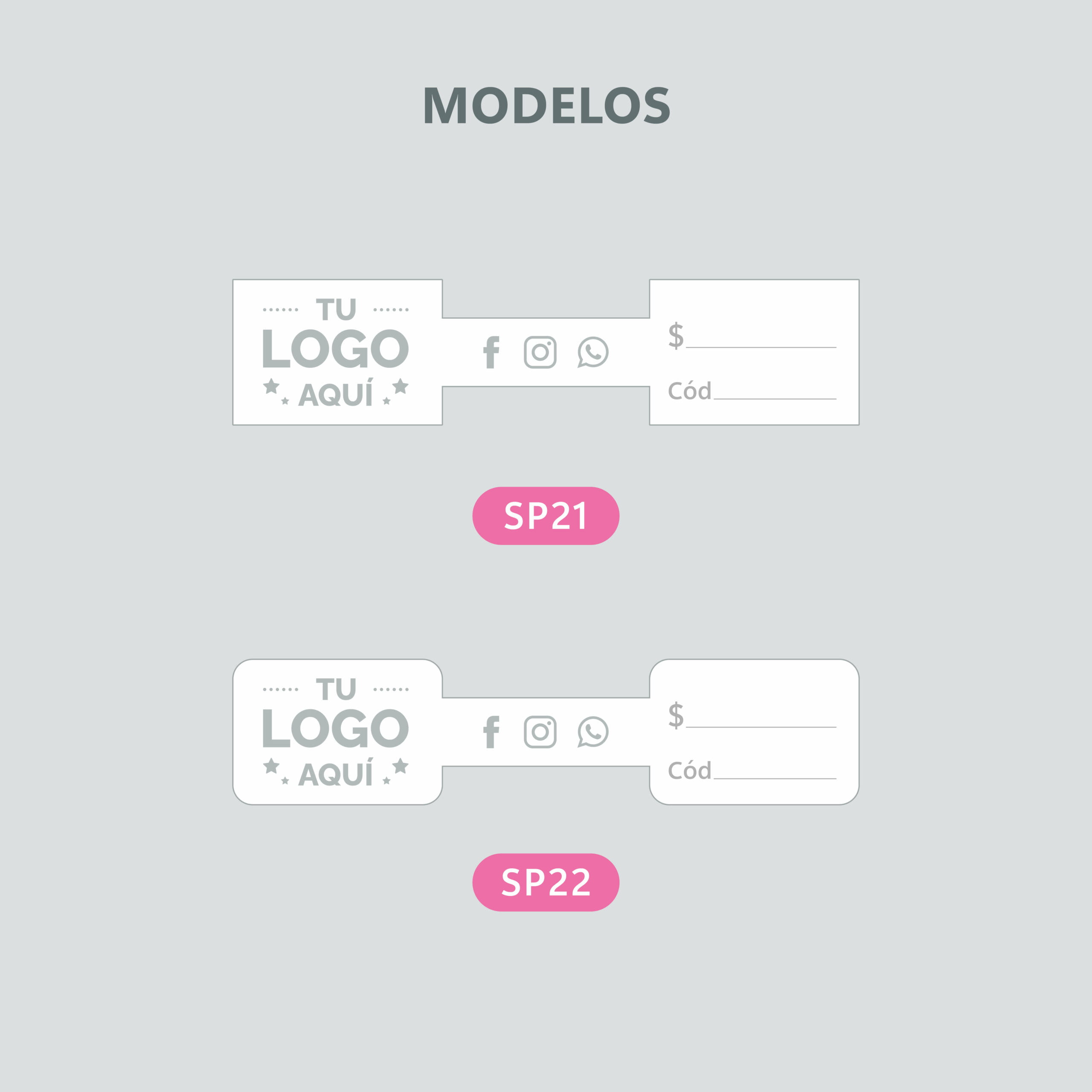 Stickers para precios 13x3cm