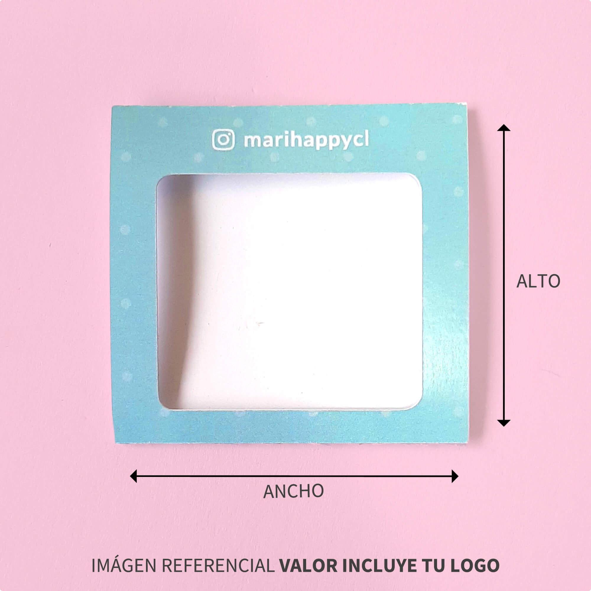 Sobre con ventana 7x7cm