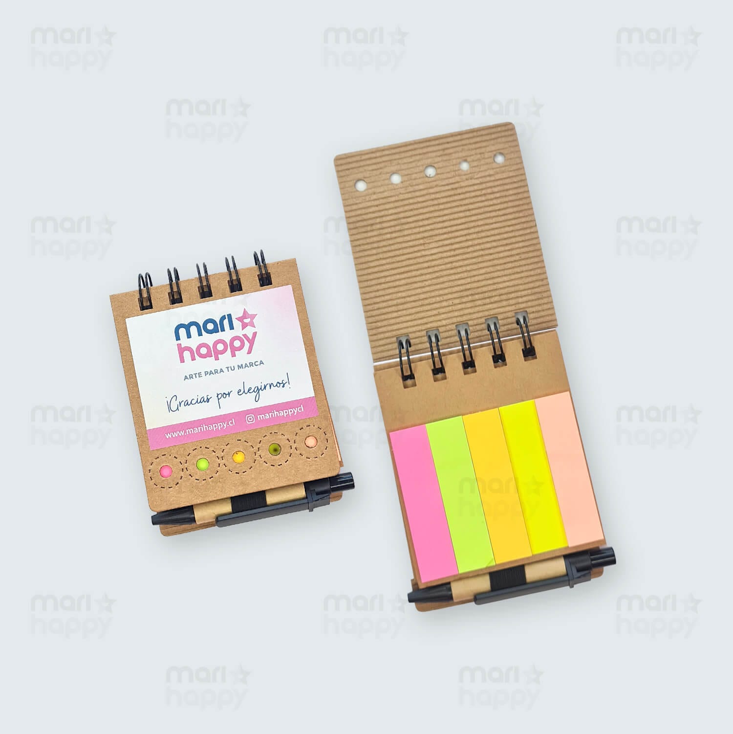 Memoset Ecológico Tapa dura, con Bolígrafo