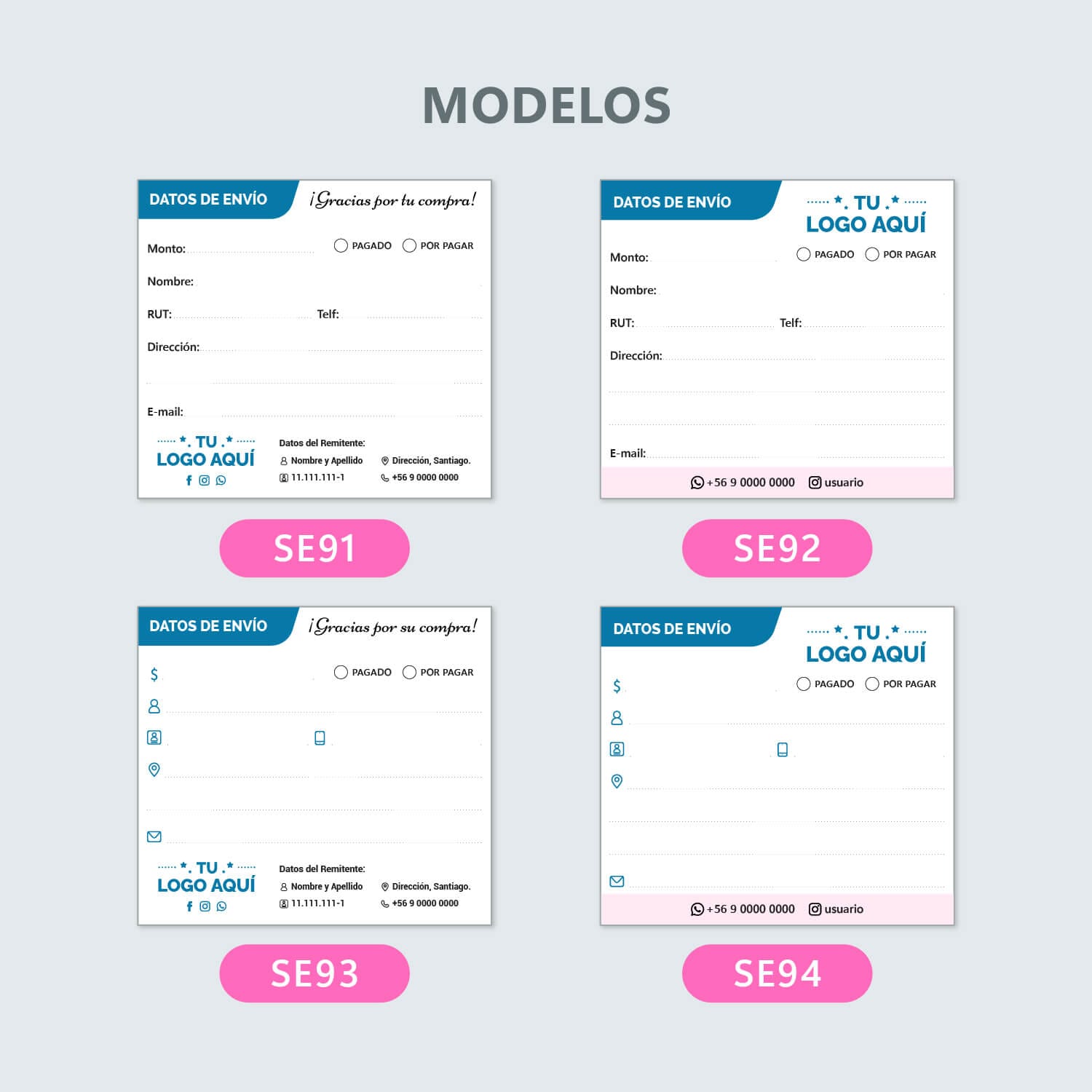 Stickers para Envíos