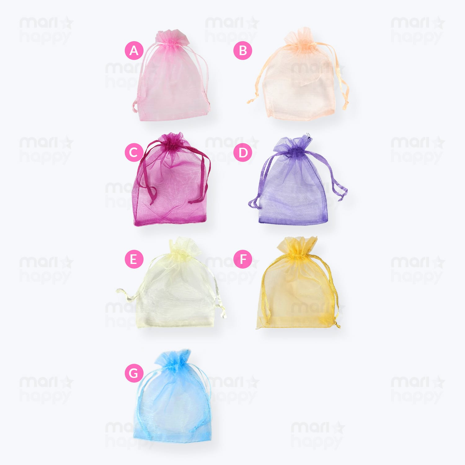 Bolsitas de Organza 9x12cm