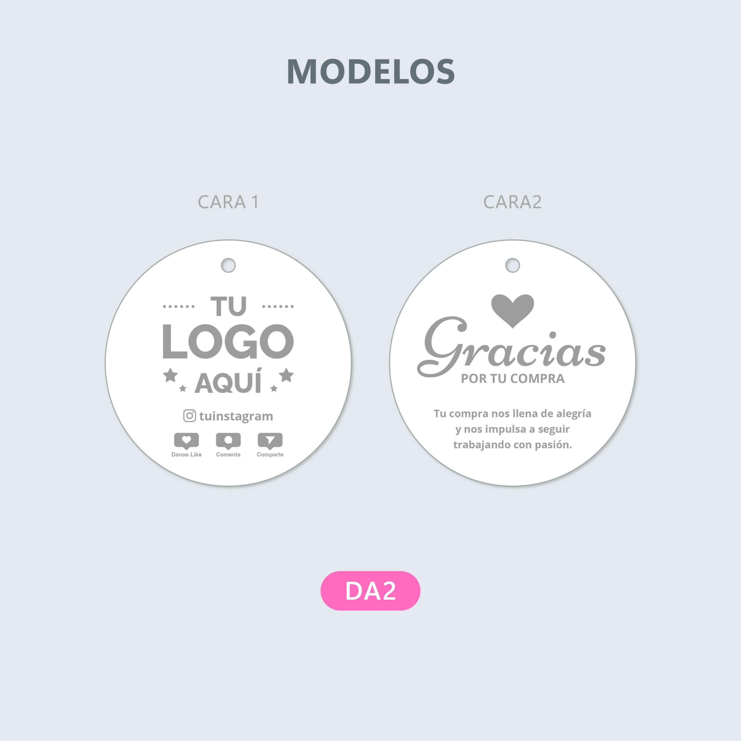 Tarjeta 5x5cm, ambas caras + Gomita de frutilla - Imagen 2