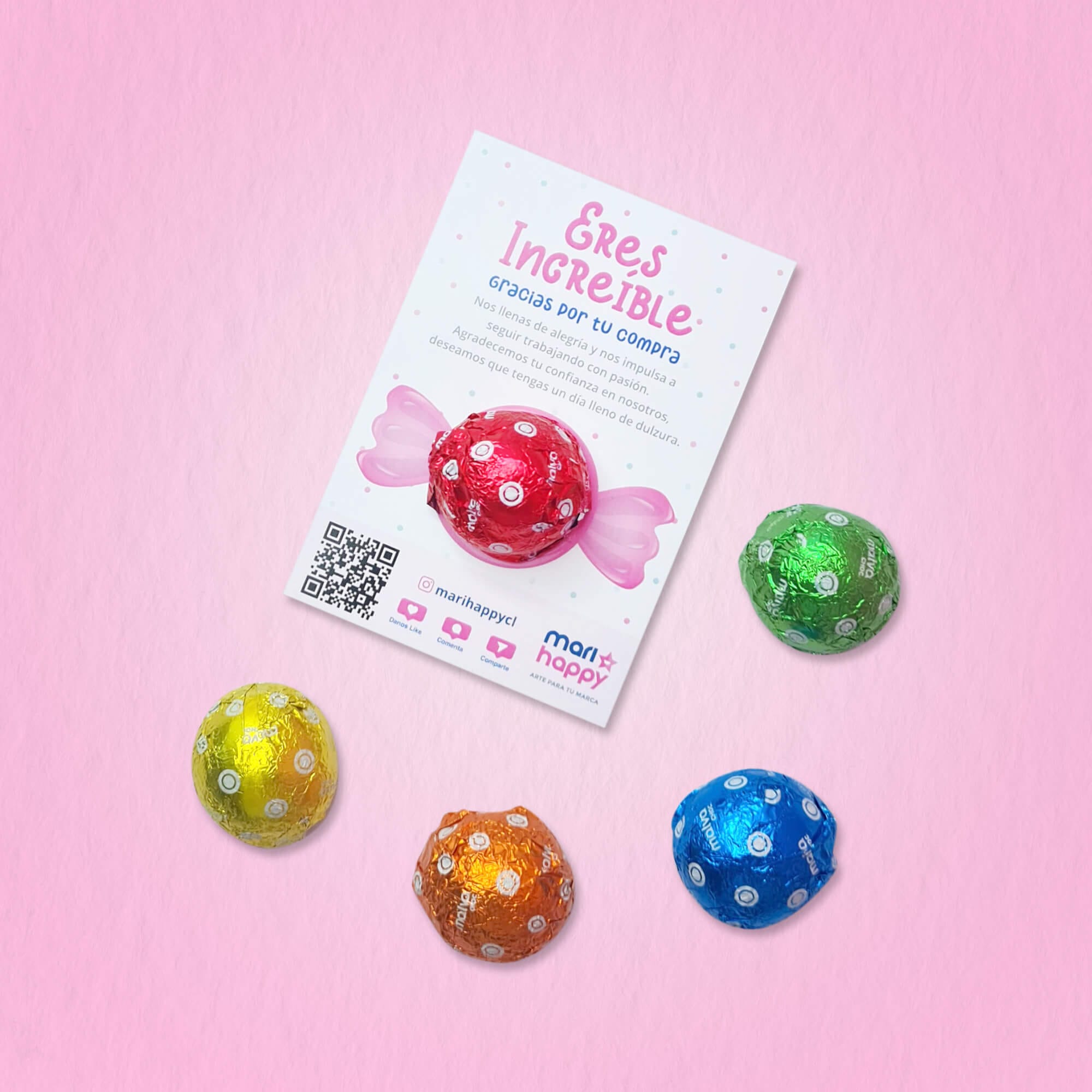 Tarjetas 10x7cm, una cara + Marshmallows