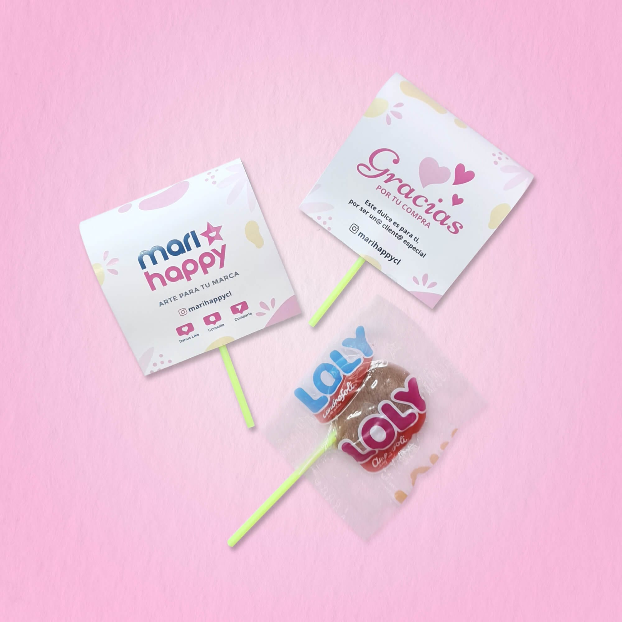 Coyac/Chupetin de Caramelo con Etiqueta