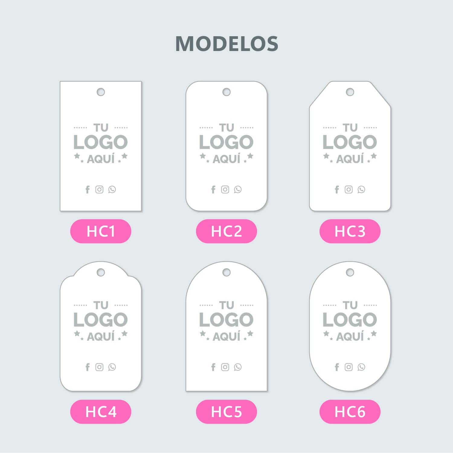 Etiquetas colgantes 4x6cm