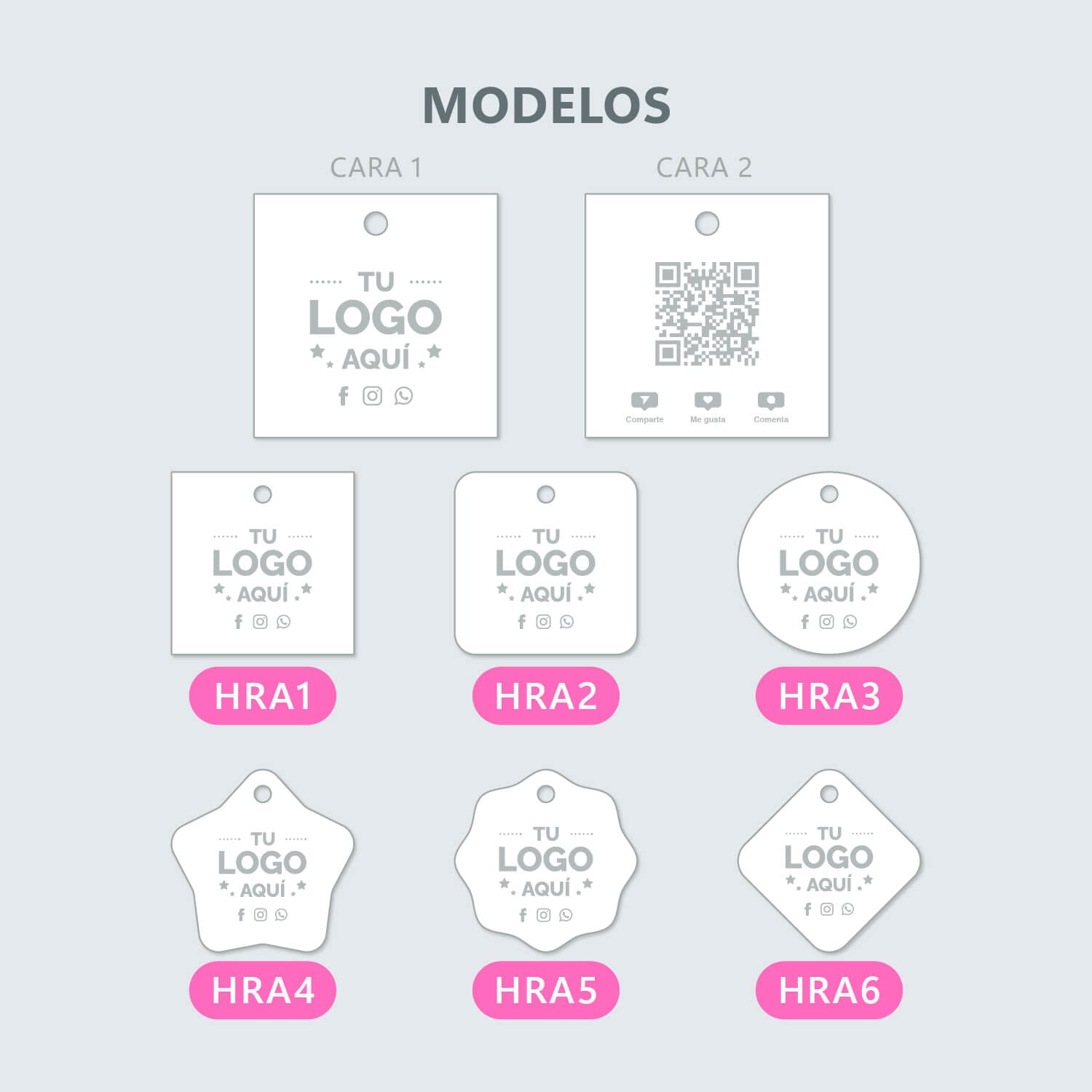 Etiquetas colgantes 5x5cm - Imagen 2