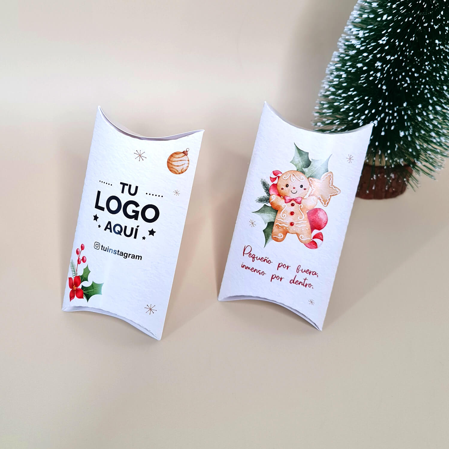 Caja Almohada Navideña